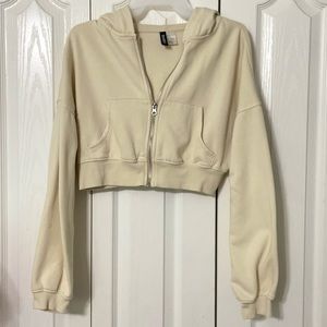 H&M Divided Cream Cropped Jacket